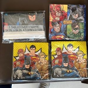 Justice league party supplies